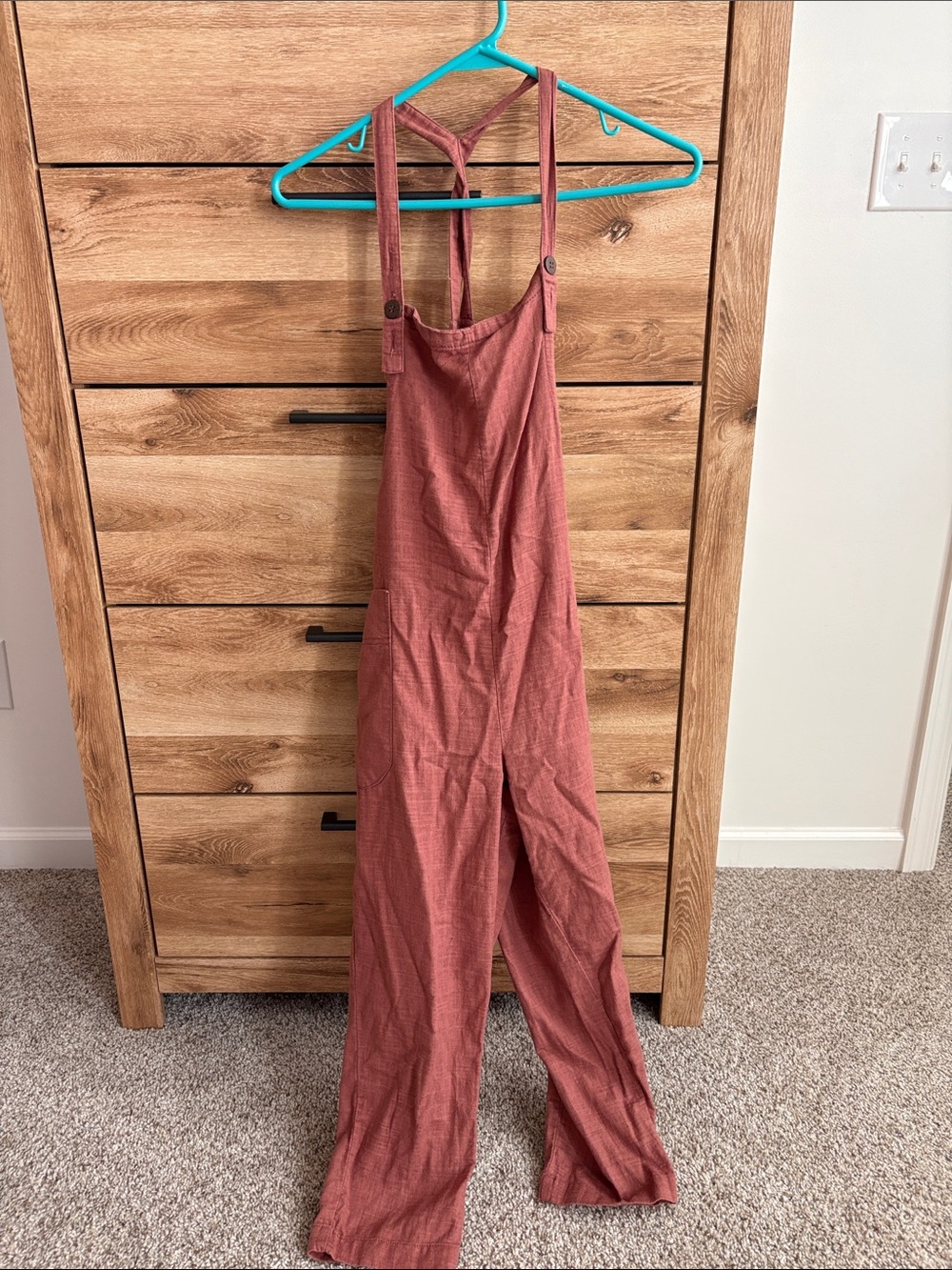 Hot Kiss Rust Red Strappy Wide-Leg Jumpsuit - never worn, only tried on